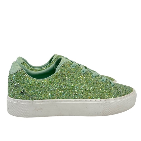 UGG Zilo Platform Women's Green Glitter Sneakers - Picture 10 of 16
